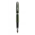 DIPLOMAT Excellence A - Evergreen Chrome - stilou cu penita M, aurita 14kt.