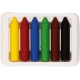 Creioane cerate soft, cutie carton, 6 culori/cutie, ALPINO Dacs