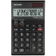 Calculator de birou, 12 digits, 155 x 97 x 12 mm, SHARP EL-126RWH - negru/alb