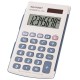 Calculator de buzunar, 8 digits, 105 x 64 x 11 mm, capac din plastic, SHARP EL-243S - gri