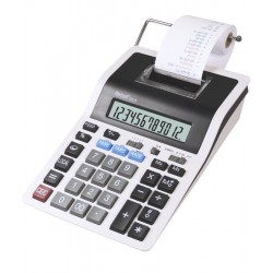 Calculator cu banda, 12 digits, 219 x 154 x 58 mm, Rebell PDC 20 - alb/negru