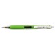 Pix cu gel PENAC Inketti, rubber grip, 0.5mm, corp verde lime transparent - scriere verde lime