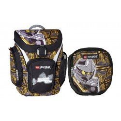 Ghiozdan scoala Explorer + sac sport, LEGO Core Line - design negru NinjaGo Cole