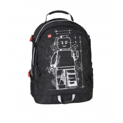 Rucsac Tech Teen, LEGO Core Line - design negru Minifigure