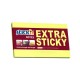 Notes autoadeziv extra-sticky 76 x 127mm, 90 file, Stick"n - galben neon