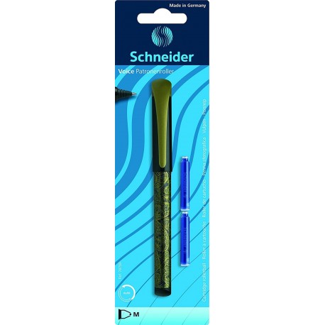 Roller cu cartus SCHNEIDER Voice, + 2 rezerve cerneala/blister