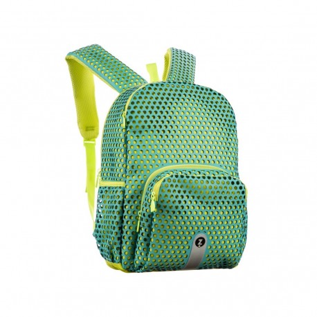 Rucsac ZIP..IT Mesh Light Blue & Green, cu buzunare laterale - EAN 7290106148451