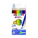 Creioane colorate, hexagonale, 12 culori/cutie, CARIOCA Acquarell
