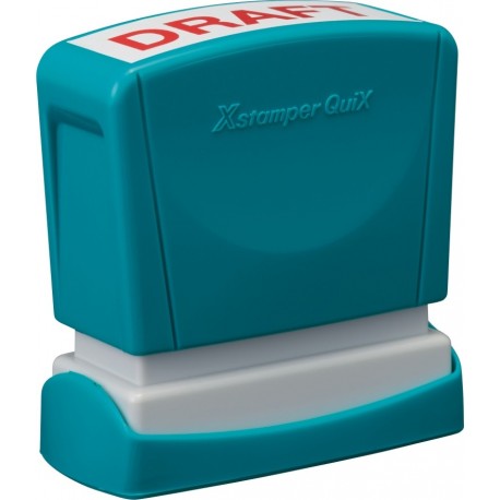 Stampila Xstamper QuiX - Q10, dreptunghiulara, 11 x 40 mm - tus albastru