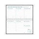 Agenda 16,5x9 cm 7 zile/2pag(144pag), spirala, NOVOPLAN - Seta asortate