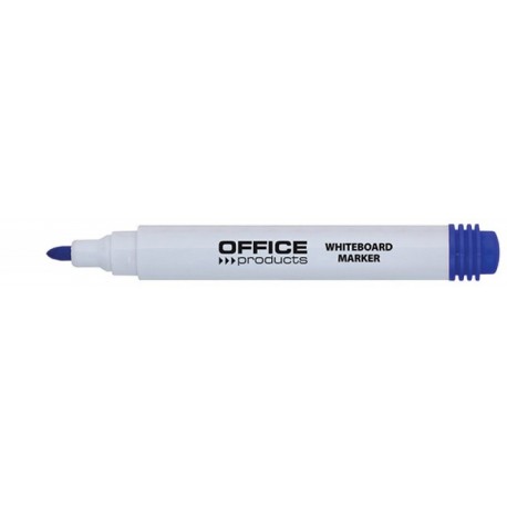 Marker pentru table de scris, varf rotund, corp plastic, Office Products - albastru