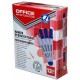 Marker pentru table de scris, varf rotund, corp plastic, Office Products - albastru