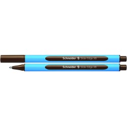 Pix SCHNEIDER Slider Edge XB, rubber grip, varf 1.4mm - scriere maro