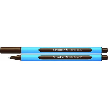 Pix SCHNEIDER Slider Edge XB, rubber grip, varf 1.4mm - scriere maro