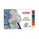 Creioane colorate acuarela, cutie metal, 36 culori/set, ALPINO Aquarelle