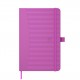 Caiet cu elastic, 9x14cm, OXFORD, coperta carton rigid, 80 file-90g/mp, dictando - culori intense