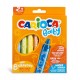 Creioane cerate, rotunde, lavabile, 8 culori/cutie, CARIOCA Baby Wild Crayons 2+