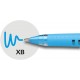 Pix SCHNEIDER Slider Basic XB, rubber grip, varf 1.4mm - scriere bleu