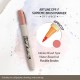 Marker pentru colorat ARTLINE Supreme, varf flexibil (tip pensula) - piersica