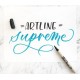 Marker pentru colorat ARTLINE Supreme, varf flexibil (tip pensula) - turcoaz