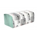 Servetele Z hartie reciclata verde, 23x23cm, 1 strat, 200buc/pachet, 20pachete/cutie, Office Produc