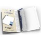 Caiet cu spirala A5, OXFORD Office Essentials, 90 file-90g/mp, Scribzee, 4 perf., coperta carton-dic