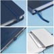 Caiet cu elastic, A5, OXFORD Signature Touch, 80 file-90g/mp, Scribzee comp., mate - albastru