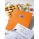 Blocnotes A4+, OXFORD Orange, 80 file-90g/mp, Scribzee comp.,4 perf., coperta carton - matematica