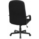 Scaun de birou, brate plastic, rotile, stofa, Office Products Malta - negru