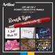 Marker ARTLINE Decorite, varf flexibil (tip pensula) - rosu