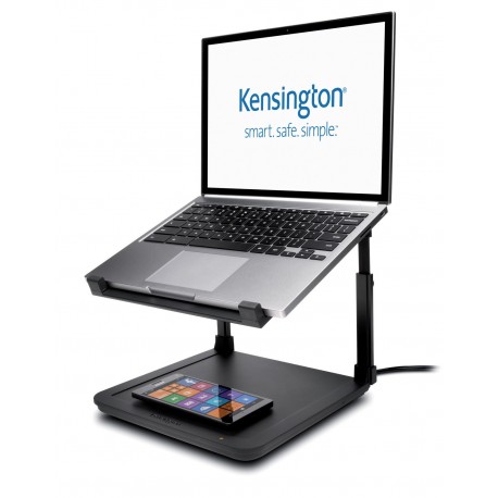 Kensington SmartFit® Suport pt. laptop cu inaltime reglabila, suport incarcare wireless pt. telefon