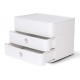 Suport cu 2 sertare + cutie ustensile HAN Allison Smart Box Plus - alb snow