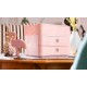 Suport cu 2 sertare + cutie ustensile HAN Allison Smart Box Plus - roz flamingo