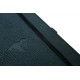 Caiet cu elastic, A5+, 96 file-100g/mp-cream, coperti rigide negre, Dingbats Duck - cu puncte