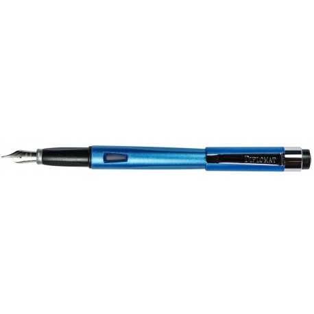 DIPLOMAT Magnum - Aegean Blue - stilou cu penita B, din otel inoxidabil