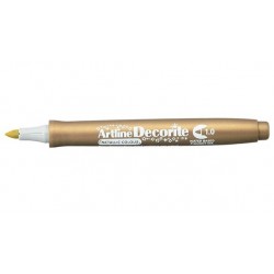 Marker ARTLINE Decorite, varf rotund 1.0mm - auriu