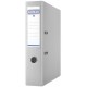 Biblioraft A4, plastifiat PP/PP, margine metalica, 75 mm, DONAU Premium - gri