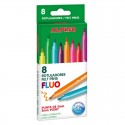 Carioca lavabila, 8 culori/cutie, ALPINO Standard - culori fluorescente