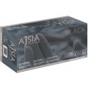 Manusi nitril AJSIA Black, unica folosinta, nepudrate, 0.13mm, 100 buc/cutie - negre - marime XL