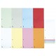 Separatoare carton pentru biblioraft, 190 g/mp, 105 x 235mm, 100/set, DONAU Duo - albastru
