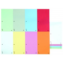 Separatoare carton pentru biblioraft, 190 g/mp, 105 x 235mm, 100/set, DONAU Duo - asortate