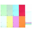 Separatoare carton pentru biblioraft, 190 g/mp, 105 x 235mm, 100/set, DONAU Duo - asortate
