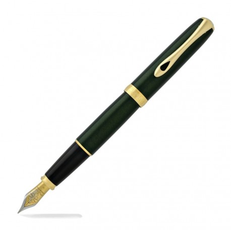 DIPLOMAT Excellence A2 - Evergreen Gold - stilou cu penita M, din otel inoxidabil