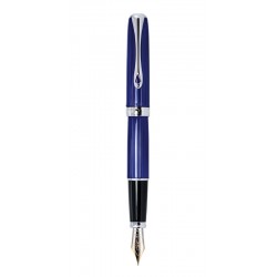 DIPLOMAT Excellence A2 - Sky-Line Blue Chrome - stilou cu penita M, aurita 14kt.