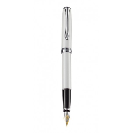 DIPLOMAT Excellence A2 - Pearl White - stilou cu penita M, aurita 14kt.