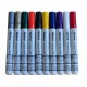 Marker cu vopsea Optima Paint 3710, varf rotund 4.5mm, grosime scriere 2-3mm - alb