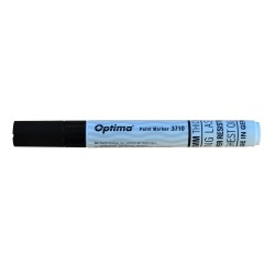 Marker cu vopsea Optima Paint 3710, varf rotund 4.5mm, grosime scriere 2-3mm - negru