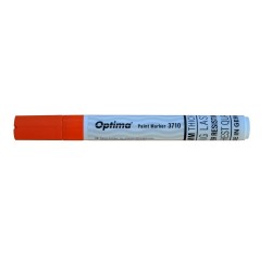 Marker cu vopsea Optima Paint 3710, varf rotund 4.5mm, grosime scriere 2-3mm - orange