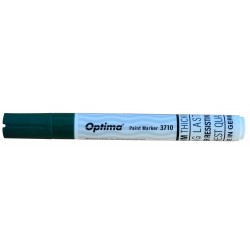 Marker cu vopsea Optima Paint 3710, varf rotund 4.5mm, grosime scriere 2-3mm - verde