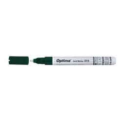 Marker cu vopsea Optima Paint 3713, varf rotund 2.0mm, grosime scriere 1-2mm - verde